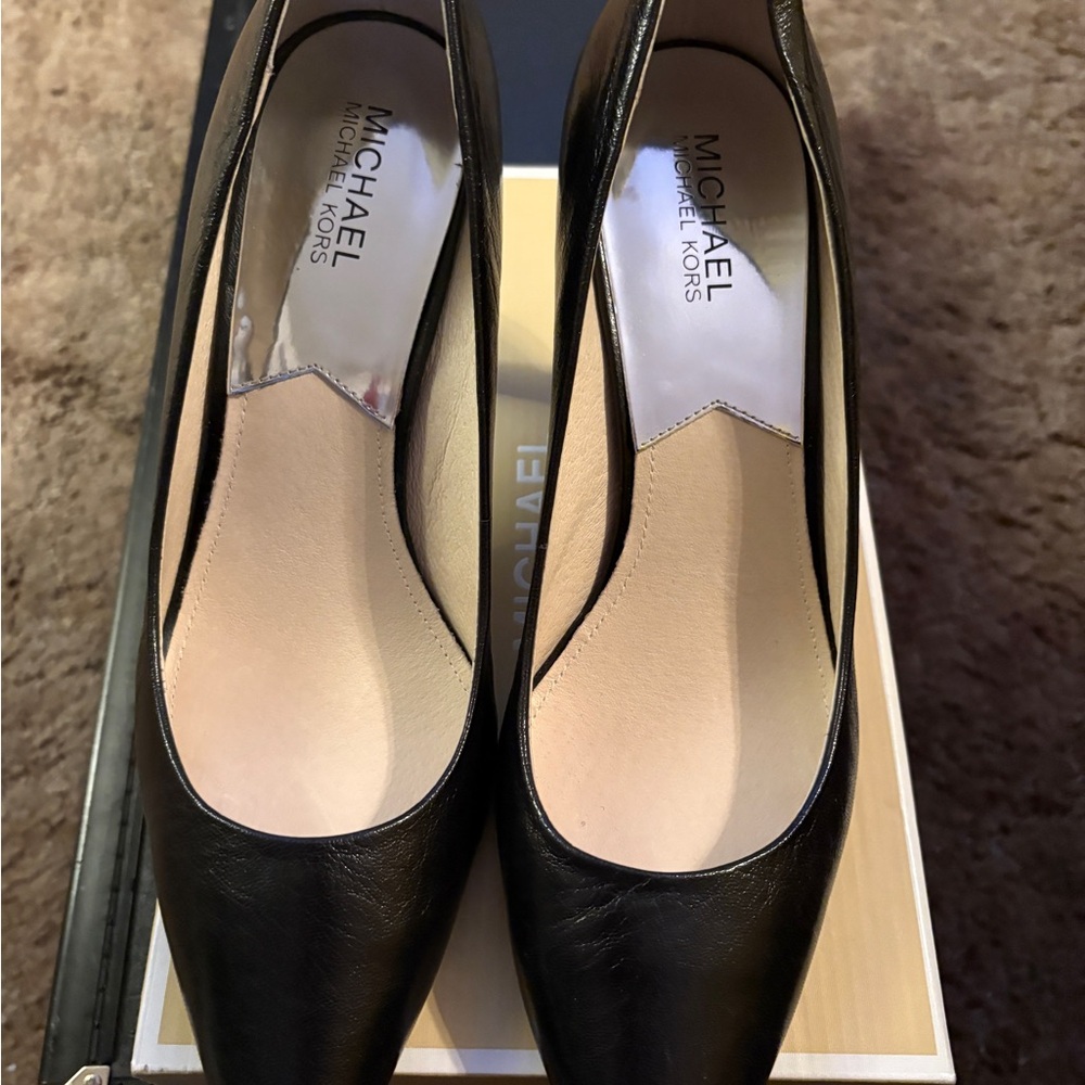 Michael Kors Black Leather Heels